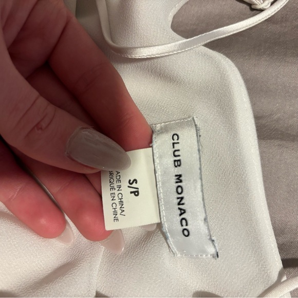 Club Monaco Ivory Satin Cami - Picture 3 of 3